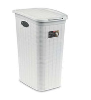 Cesta Portabiancheria Bucato contenitore elegance 36 litri bianco