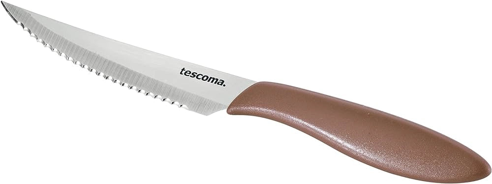 COLTELLO BISTECCA 'PRESTO' Lunghezza totale 23 cm -  lama 12 cm - Bianco 6 pezzi - TESCOMA