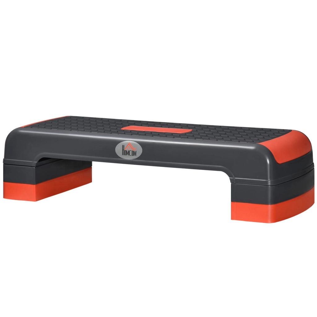 Scalino per Aerobica ¨C Minimal ¨C Regolabile in Altezza, Rosso e Nero