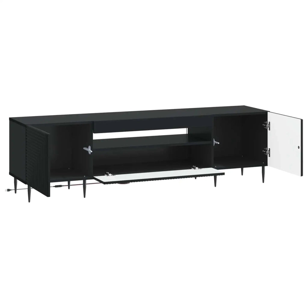 Mobile TV LED Nero Legno ingegnerizzato 896906