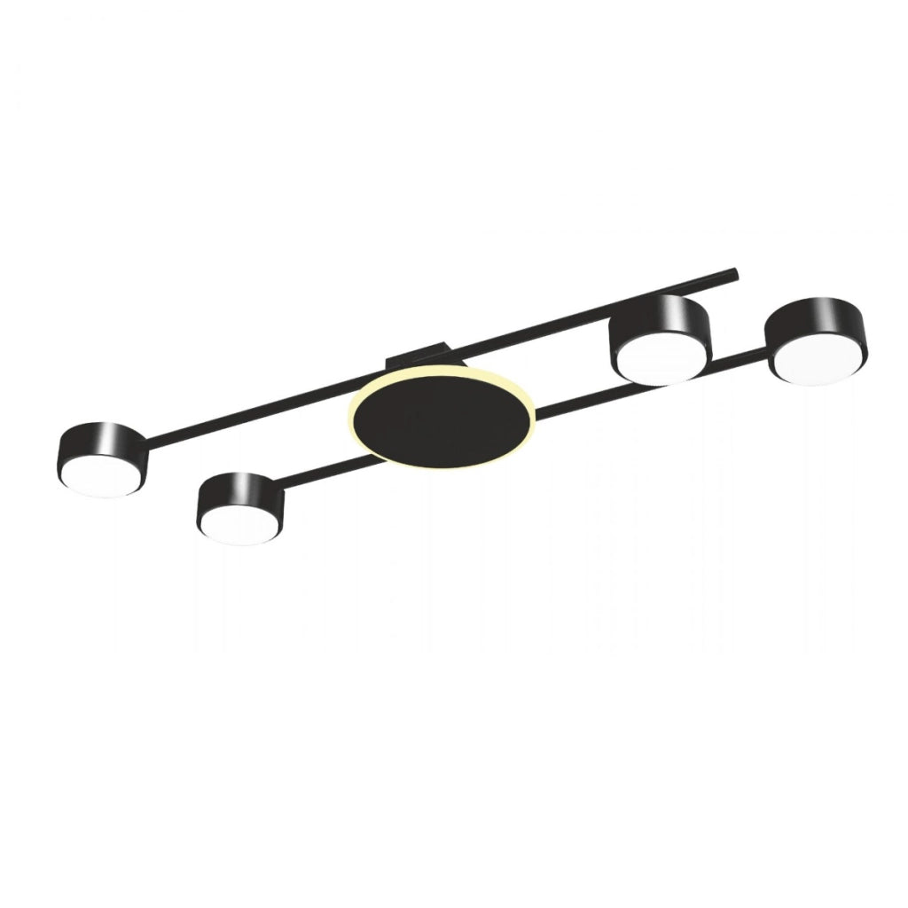 Plafoniera moderna nera 70cm 4xGX53 LED 2700K Videx