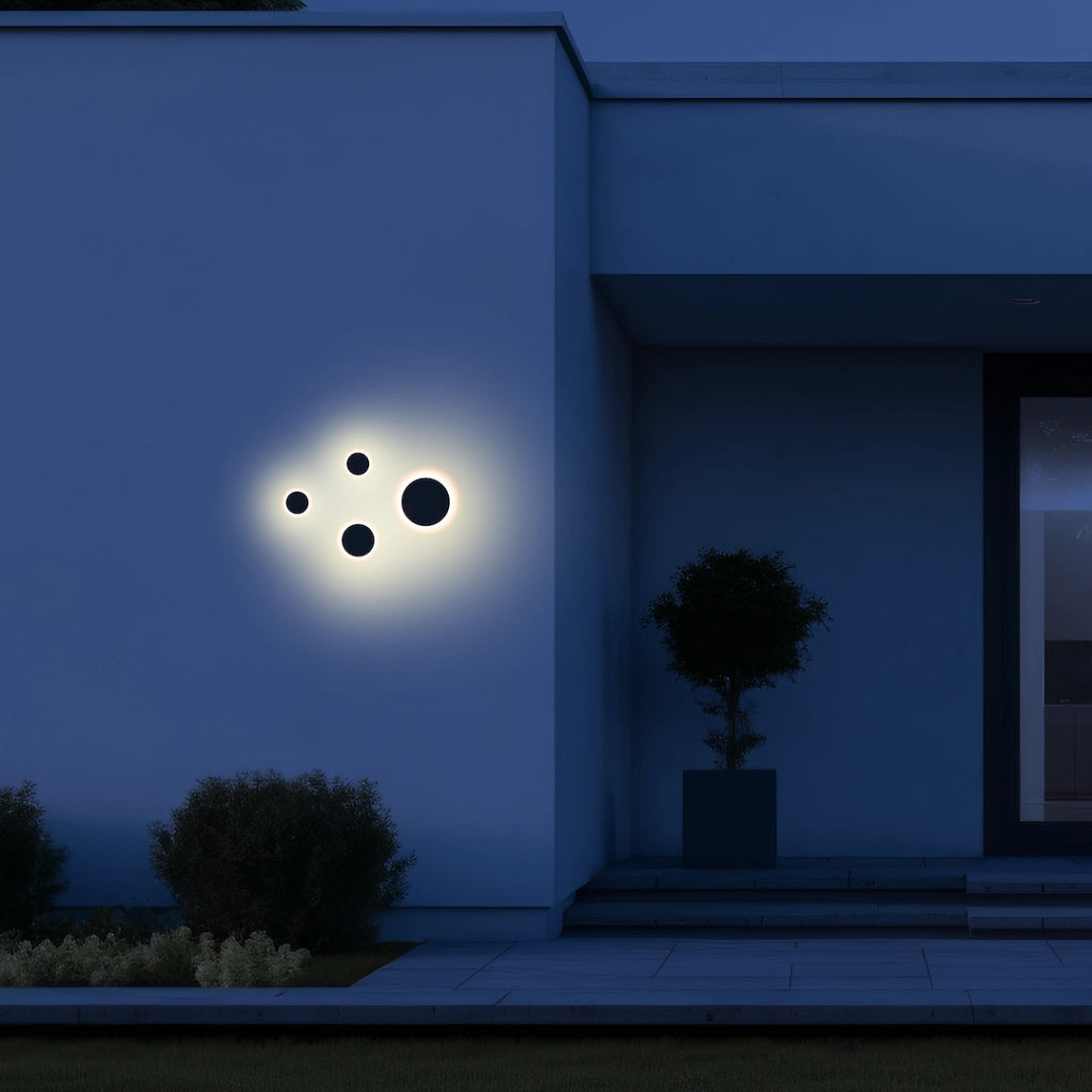 Applique esterno DISK nero tondo Ø22 LED 15W 3CCT IP65