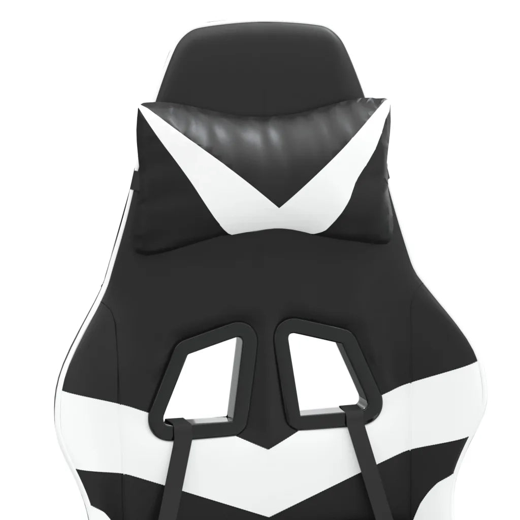Sedia da Gaming Nero e Bianco in Similpelle 3143847