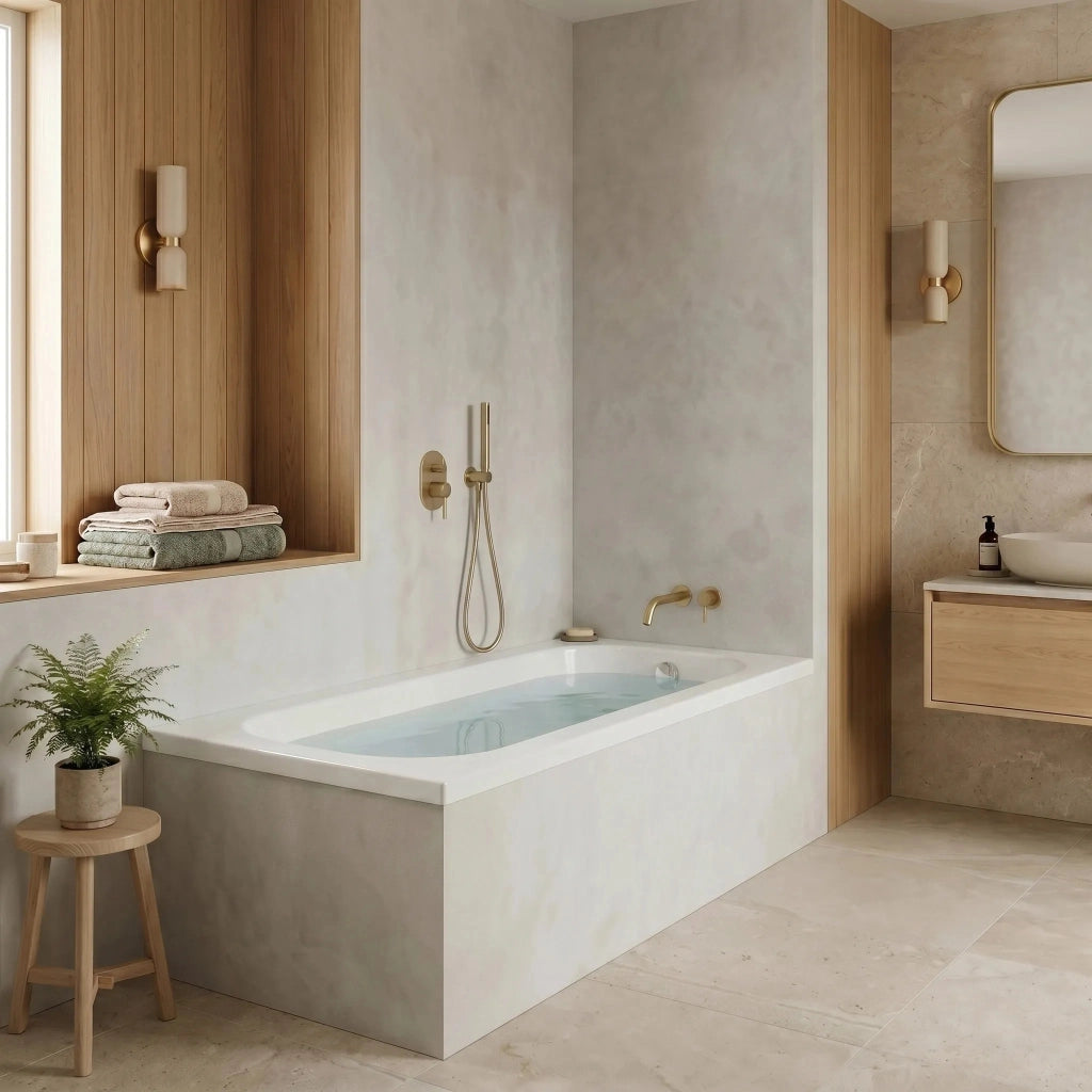 Vasca Da Bagno Acrilica Da Incasso Rea Gloria 130