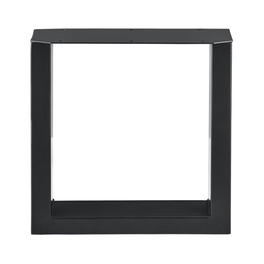 Set di 2 Gambe Rettangolari 'Makers' in Acciaio per Mobili Fai da Te (LxA) 40 x 43 cm - Nero [en.casa]