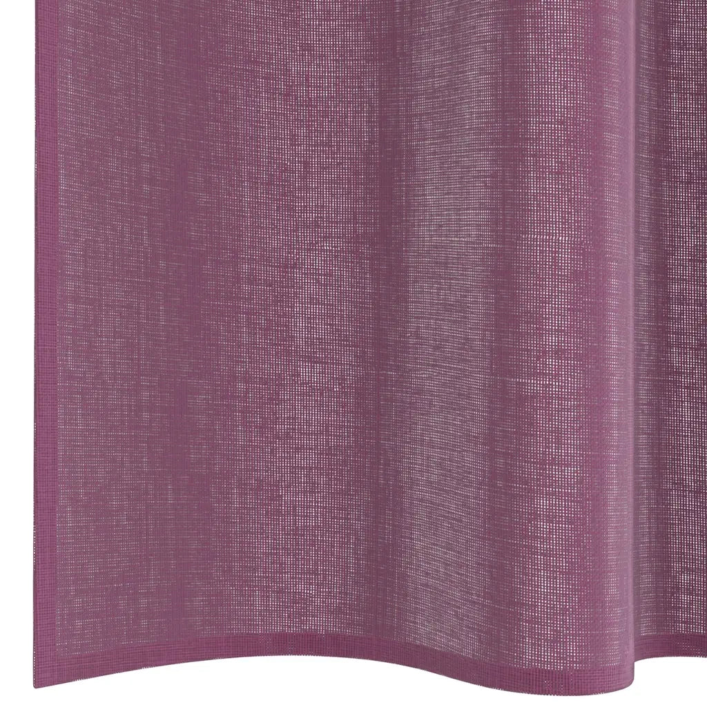 Tende in Voile con Tasche per Aste 2 pz Viola 4102204