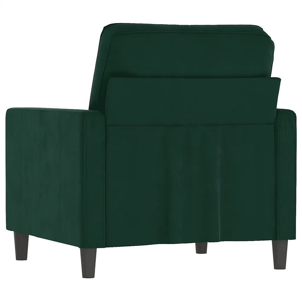 Poltrona | Sedia Relax Verde Scuro 60 cm Velluto