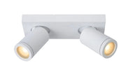 Plafoniera Lucide Taylor bianca 2xGU10 5W dimmer IP44