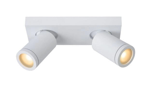 Plafoniera Lucide Taylor bianca 2xGU10 5W dimmer IP44