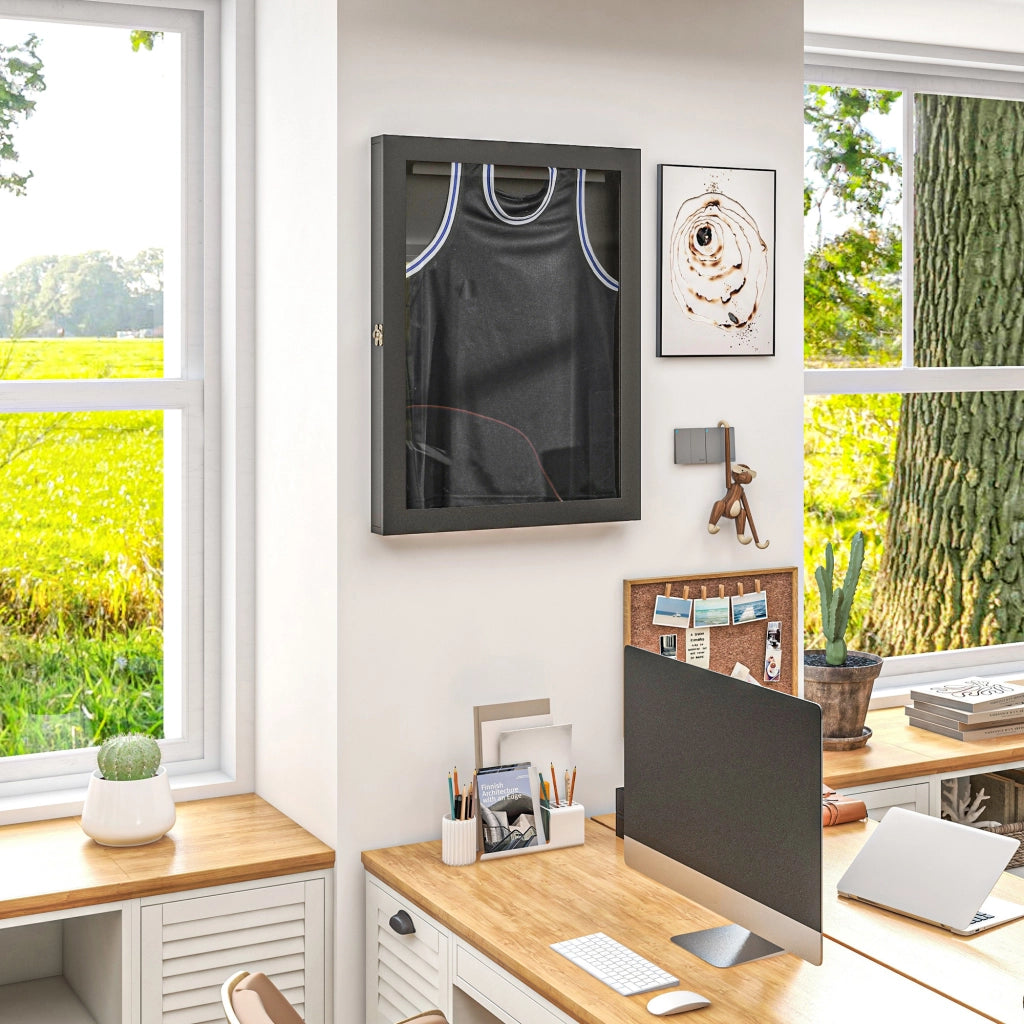 Cornice T con interno in feltro ¨C Minimal ¨C nero 71x6,5x89 cm