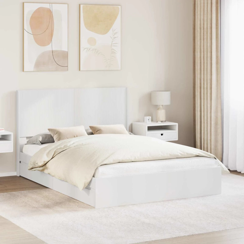 Letto da camera | Struttura del letto con stoccaggio e testata 3 pcs
