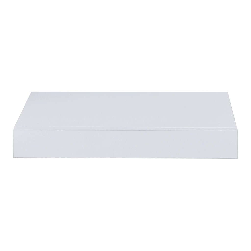 Mensola Hyvinkää con Cassetto Integrato Comodino Sospeso 39,5 x 25 x 5 cm Bianco [en.casa]