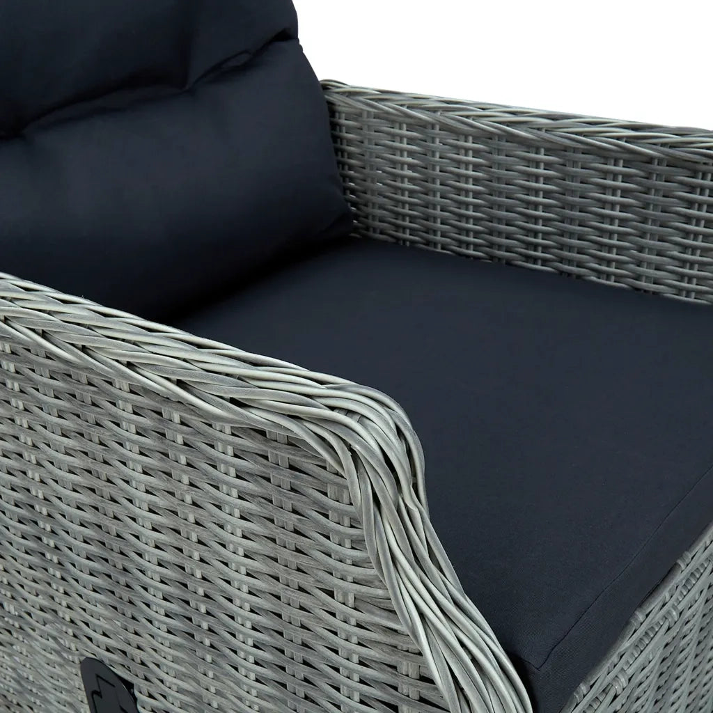 Set Mobili da Pranzo per Giardino 5 pz Grigio Chiaro 3067839