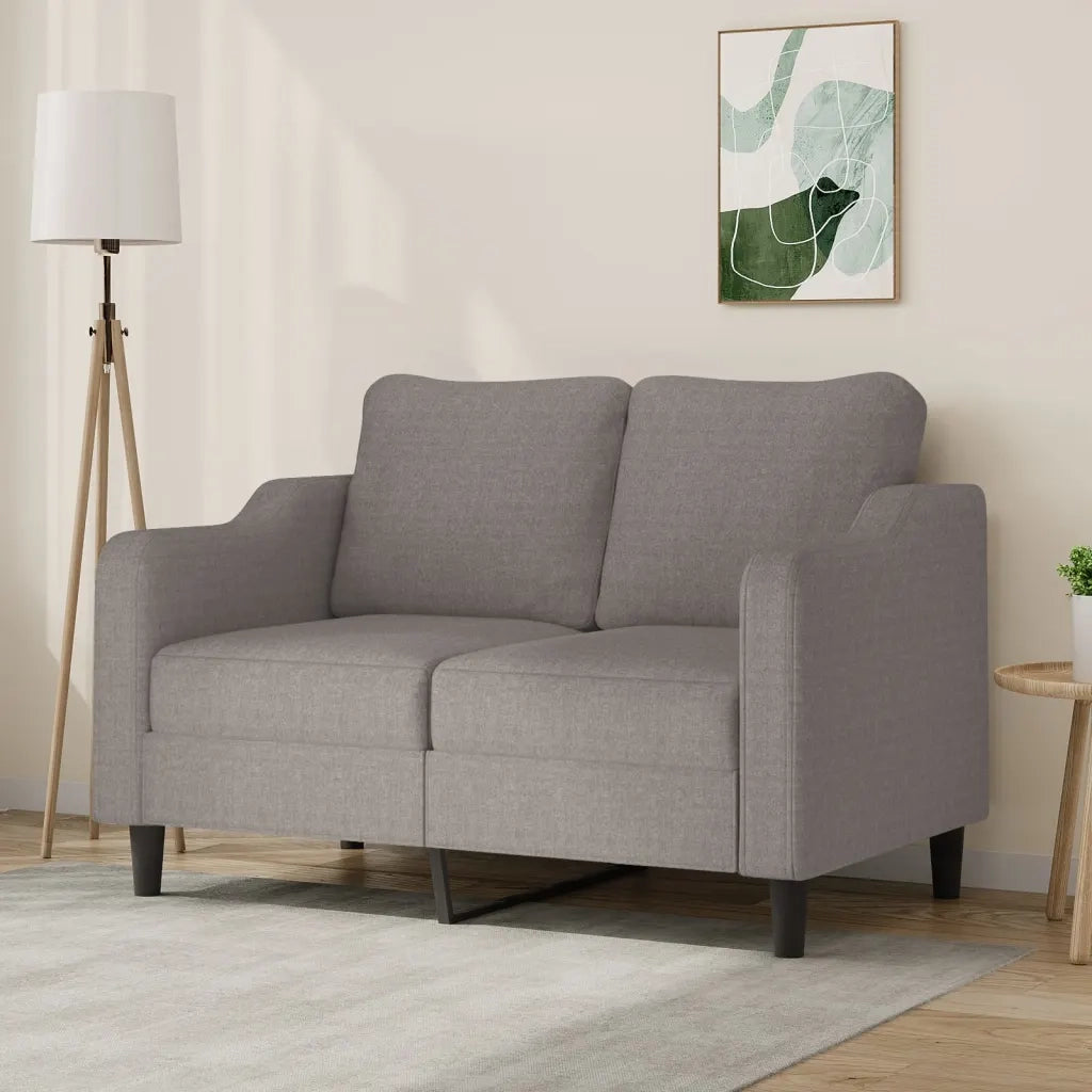 Divano a 2 Posti-Sofa 2 Posti Tortora 120 cm in Tessuto 515076