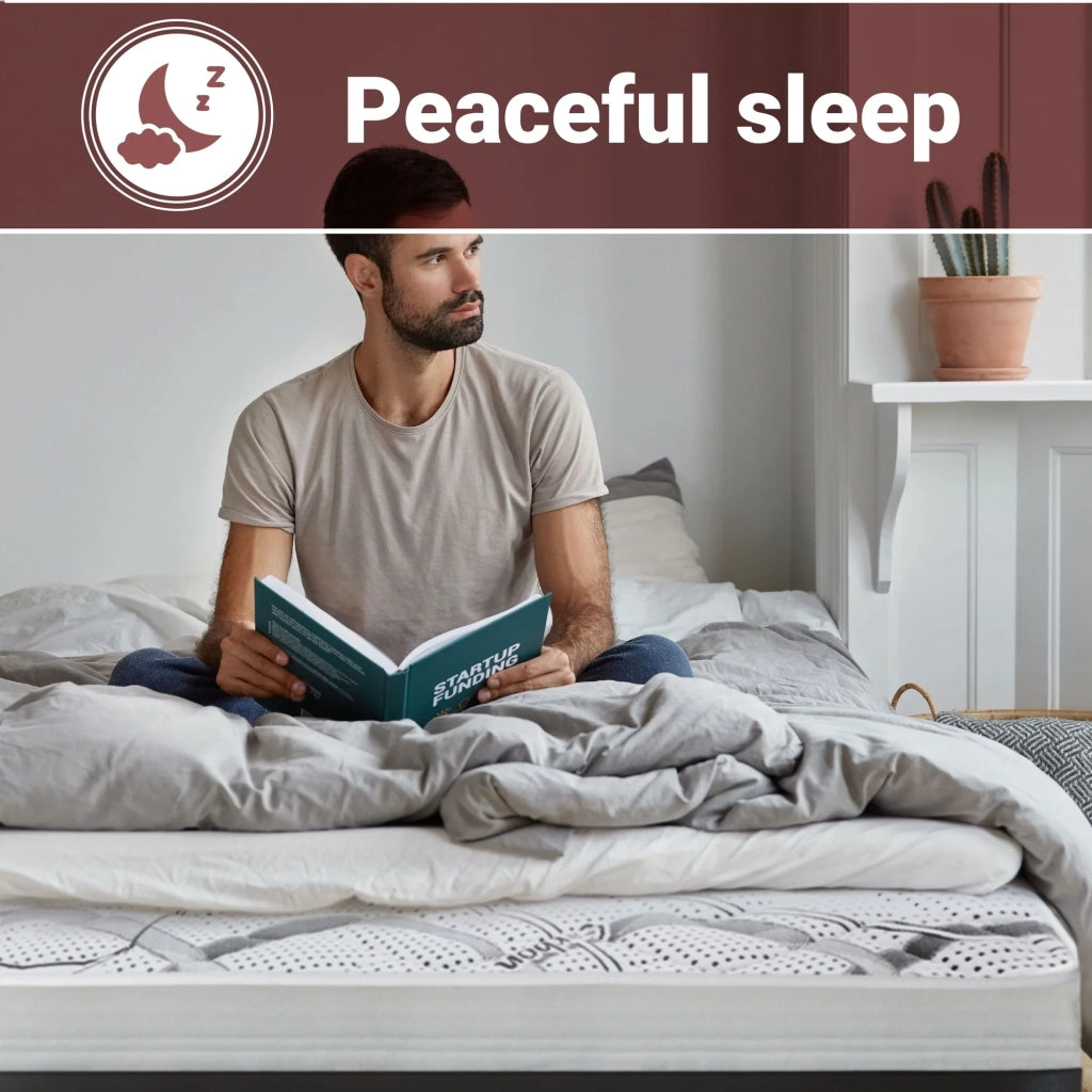 Materasso in Memory Foam Singolo 110x175 Altezza 22 cm | Rigidità media/alta | Tessuto Anallergico e Traspirante | Proprieta' Ortopediche Automodellanti | Prodotto in Italia