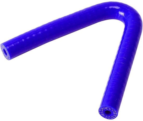 Siliconica a cavo riscaldante 120mm - 6mm di diametro interno - 135 gradi - Tessuto a doppia trama - Blu - Resistente a elevate temperature - Cavo di silicone
