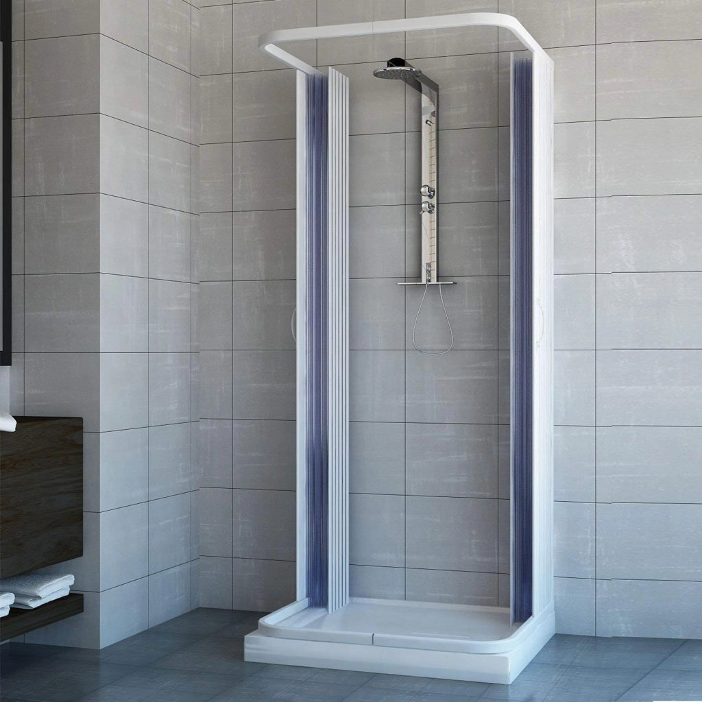 Box doccia Saturnia 3 lati 80x80x80 cm apertura centrale