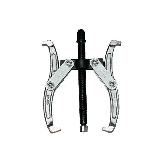 HIT M97072 Estrattore 2 Griffe Reversibili Oscillanti in Acciaio Cromo Vanadio Diametro 200 mm colore Nero