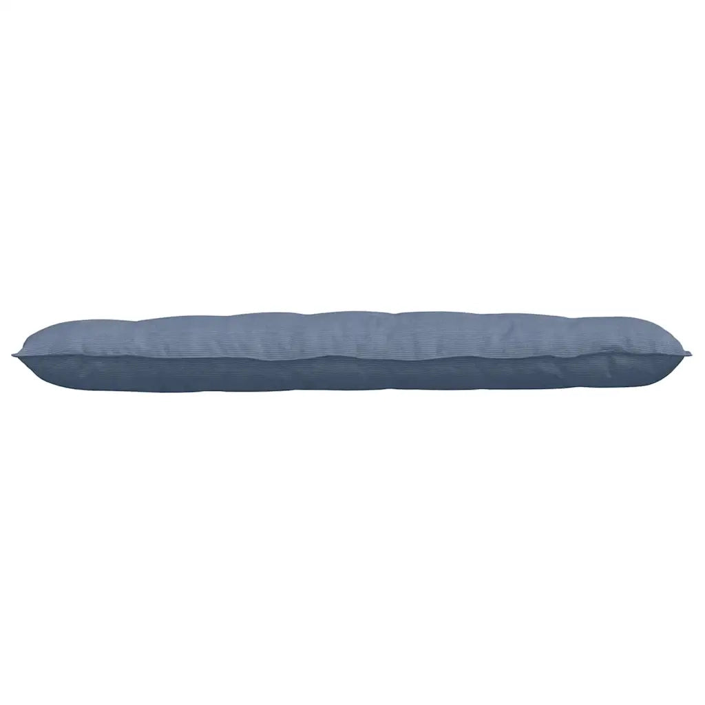 Cuscino per Schiena | Cuscino dorsale Blu 160 x 50 cm Tessuto in Cords