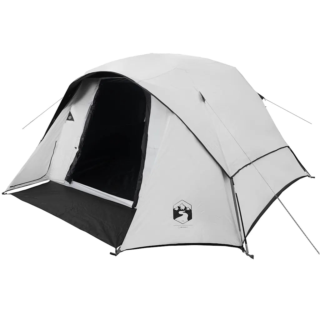 Tenda Familiare Cabina 6 Persone Bianca Tessuto Impermeabile