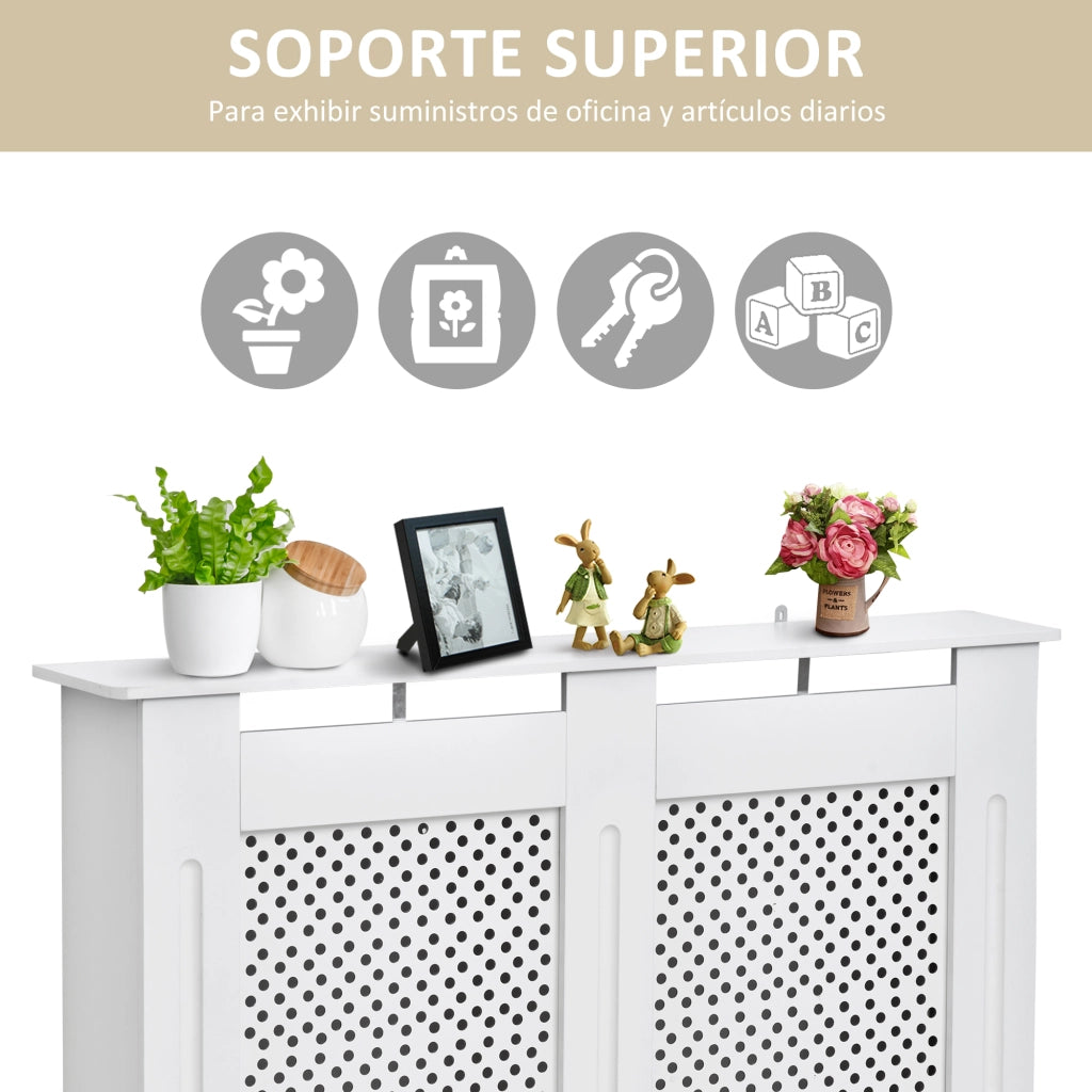 Copriradiatore ¨C Minimal ¨C Bianco MDF 111.5x19x82 cm