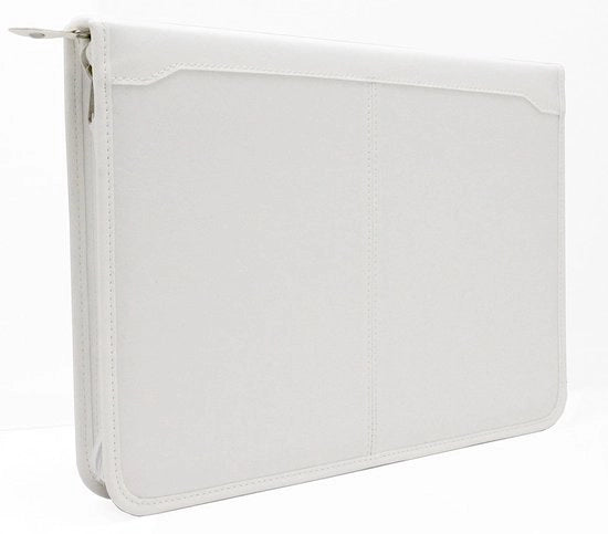 Portafoglio in pelle PU A4 - bianco