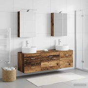 Set di mobili per il bagno 5 pz Legno antico 3406877