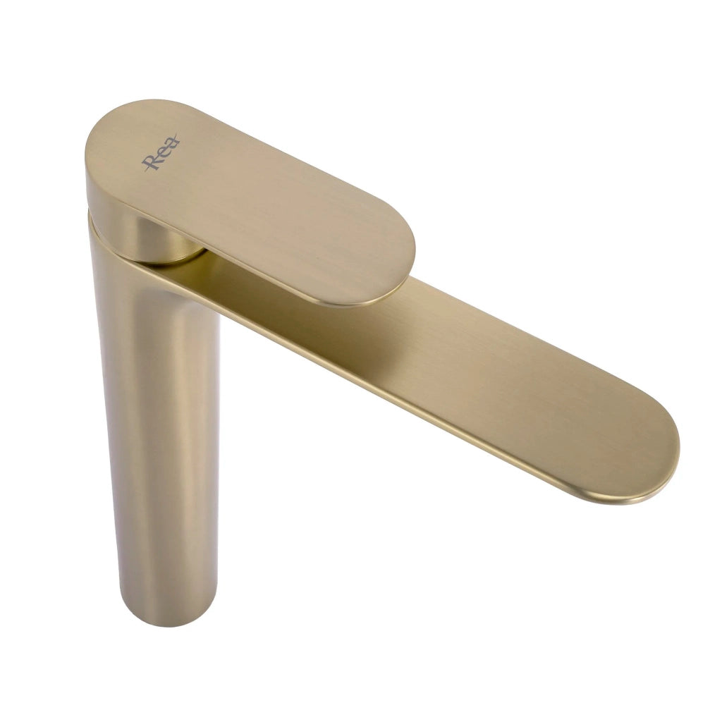 Rubinetto Da Lavabo Rea Drop Brush Gold High