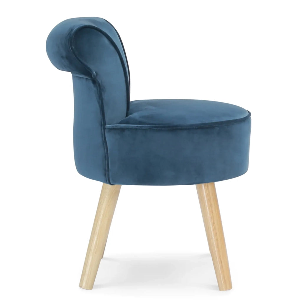 IDMarket - Poltrona CRAPAUD in velluto blu