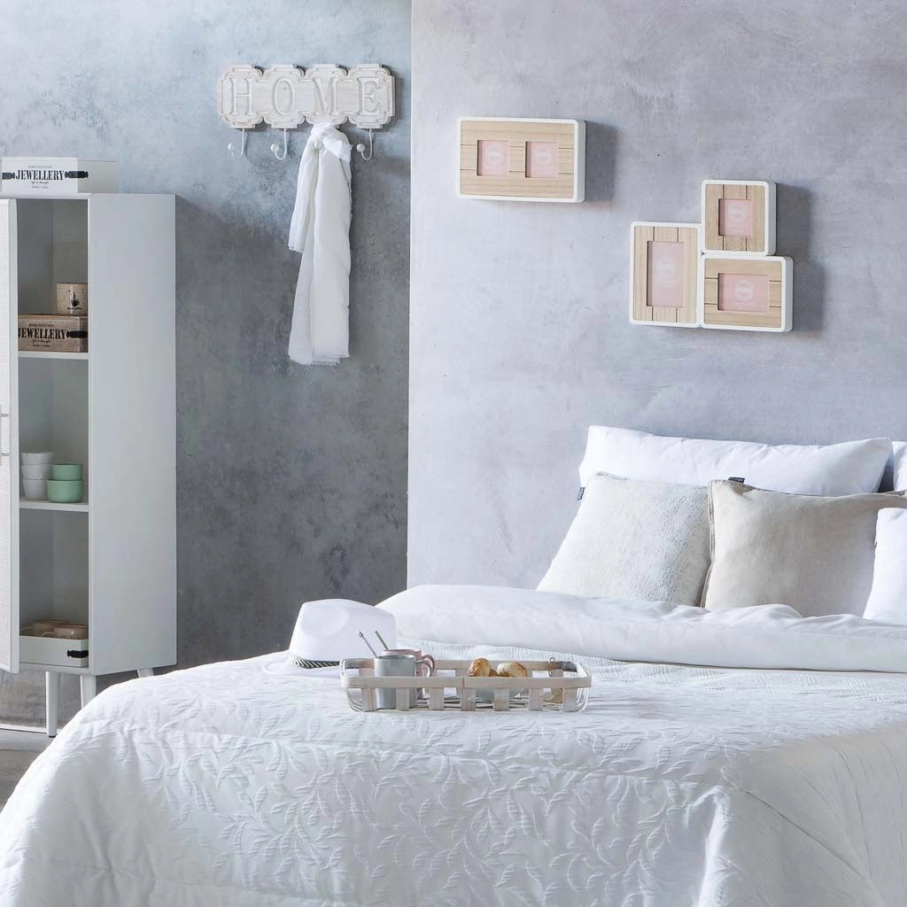 Vassoio in bambù bianco 75x21x5h