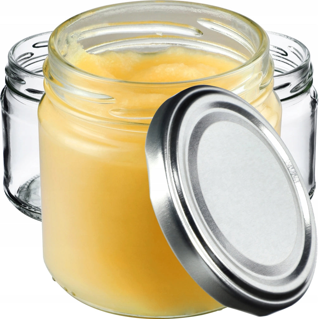 Barattoli per conserve KADAX Lerma 200 ml 10 pezzi 66 mm + coperchi argento