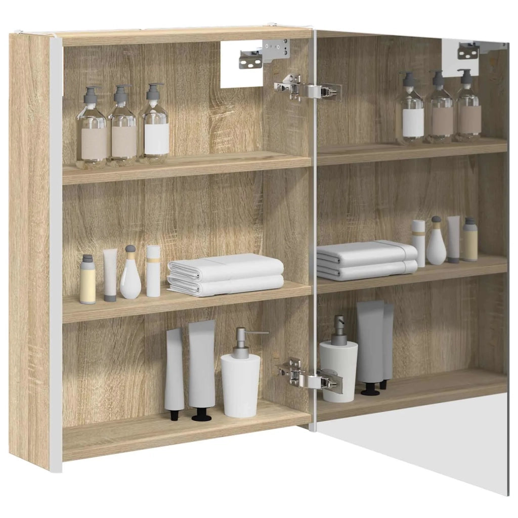 Mobiletto per specchio da bagno Rovere Sonoma 889233