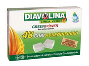 DIAVOLINA ACCENDIFUOCO GREEN POWER- - conf. 48 cubi - 24 pezzi DIAVOLINA