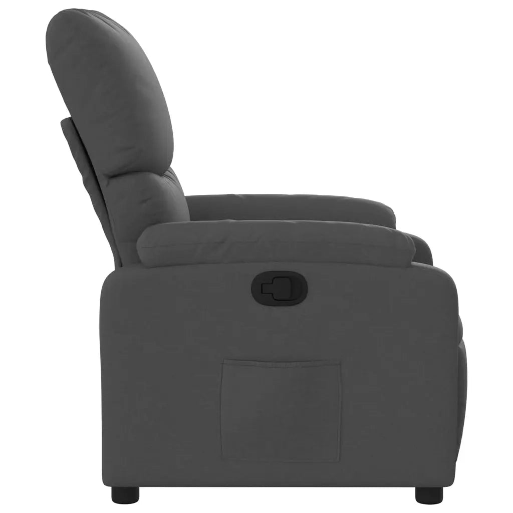 Poltrona reclinabile in tessuto grigio scuro 3205681