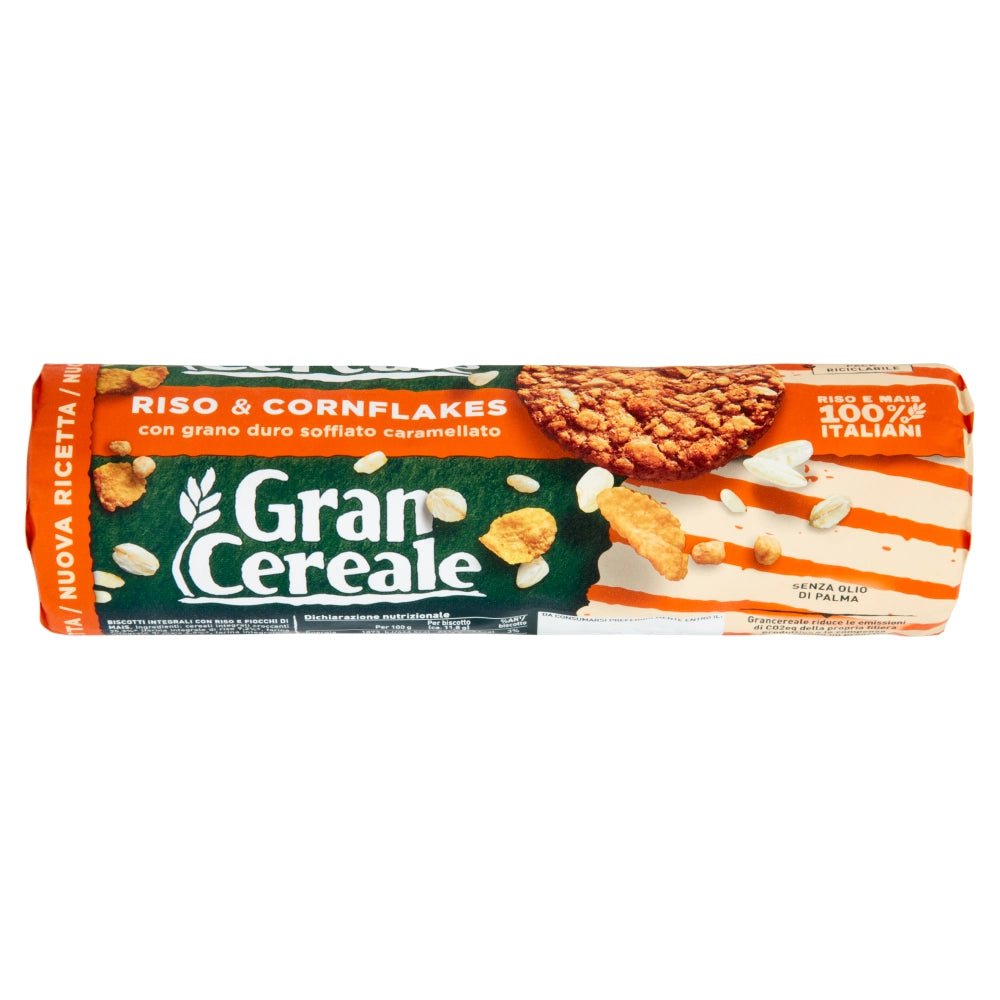 Gran cereale biscotto croccante riso e cornflakes 12 confezioni da 230 grammi