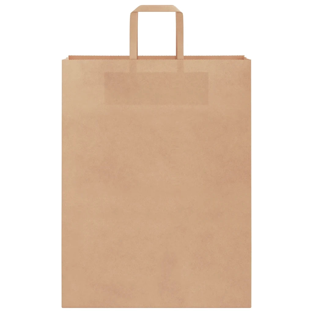 Sacchetti di Carta 250 pz con Manici Marrone 32x12x42 cm CFW8617824