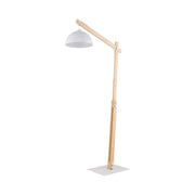Lampada da terra OSLO bianca legno E27 15W TK-Lighting 5592