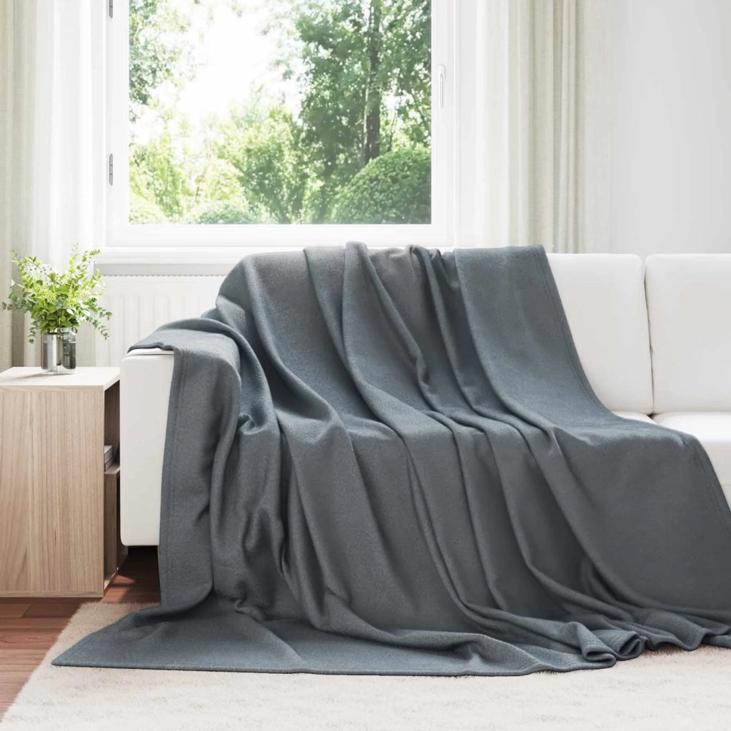 Coperta Grigio scuro 240 x 220 cm Panno 42017015