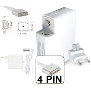 Trade Shop - Alimentatore 60w Compatibile Per Notebook Magsafe 2 Macbook Pro Retina 13" 4 Pin -