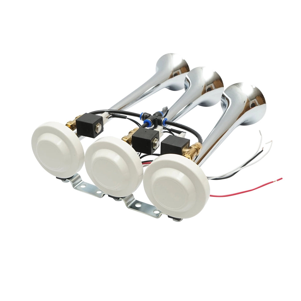 Clacson a 3 trombe 24V per compressore d’aria