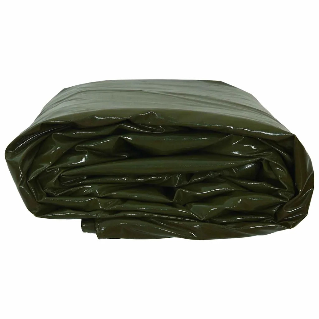 Telo 650g / m2 Verde oliva 4 x 6 m Tela con rivestimento in PVC