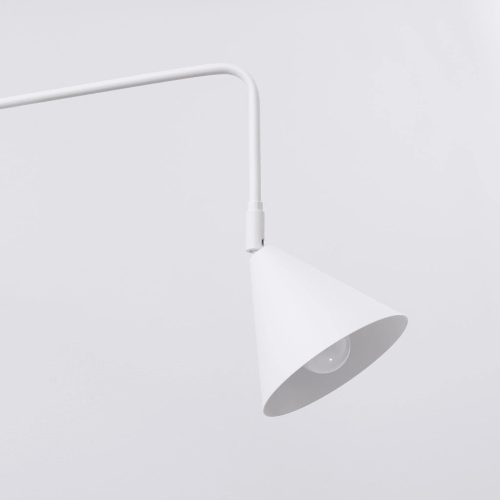 Lampada da parete NOX in acciaio bianco opaco E14 10W LED Design moderno
