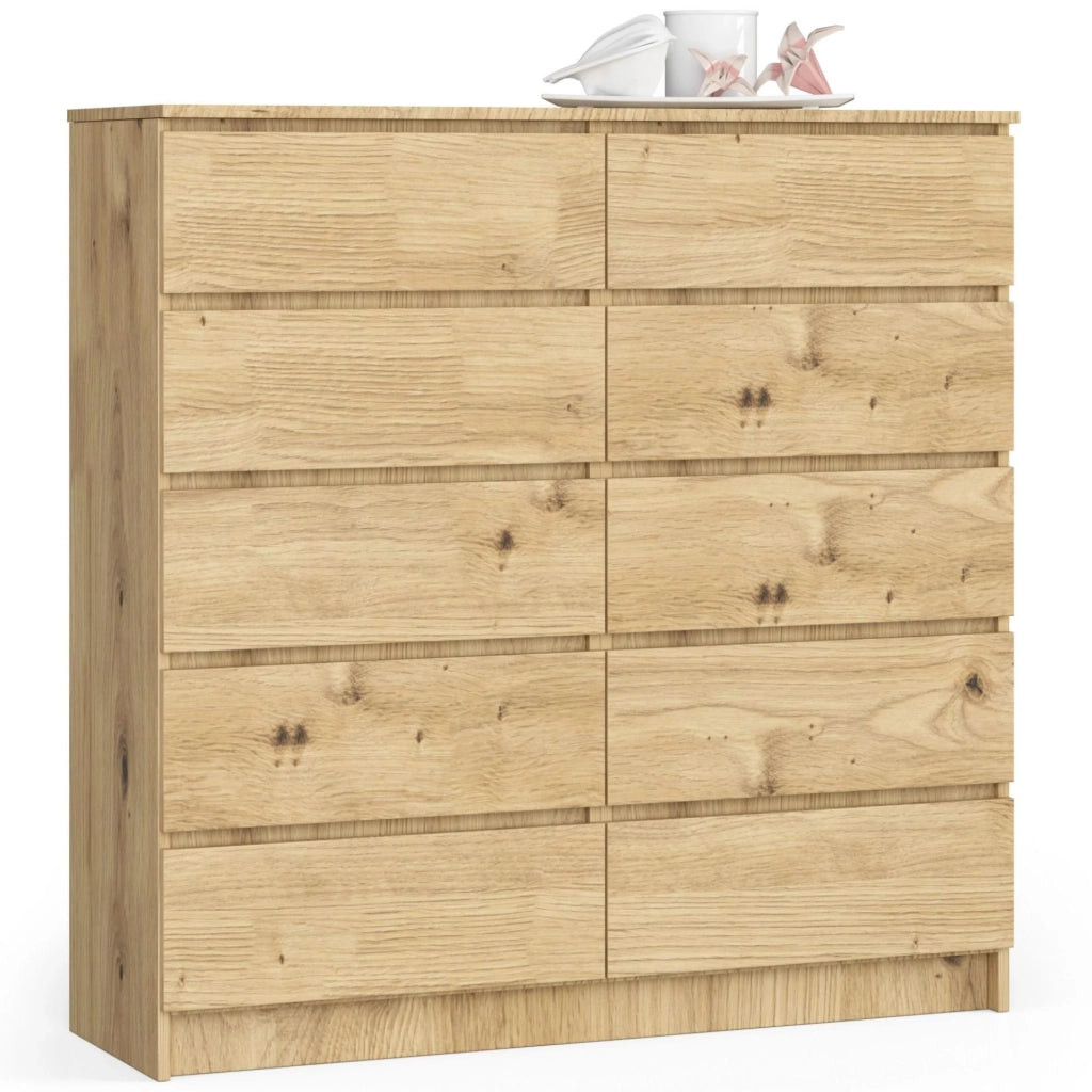 Cassettiera AKORD K120 Quercia Artisan 120 cm 10 cassetti 120x40x121 cm