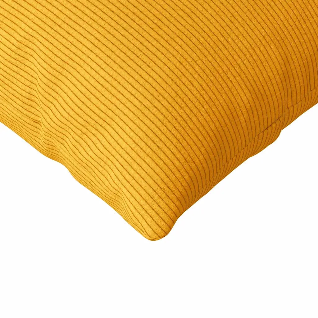 Cuscini da Divano 2 pz-Set di 2 Cuscini per Sofa Giallo Chiaro 200 x 40 cm