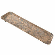 Vassoio in metallo dorato 53,5x19x3,5h cm
