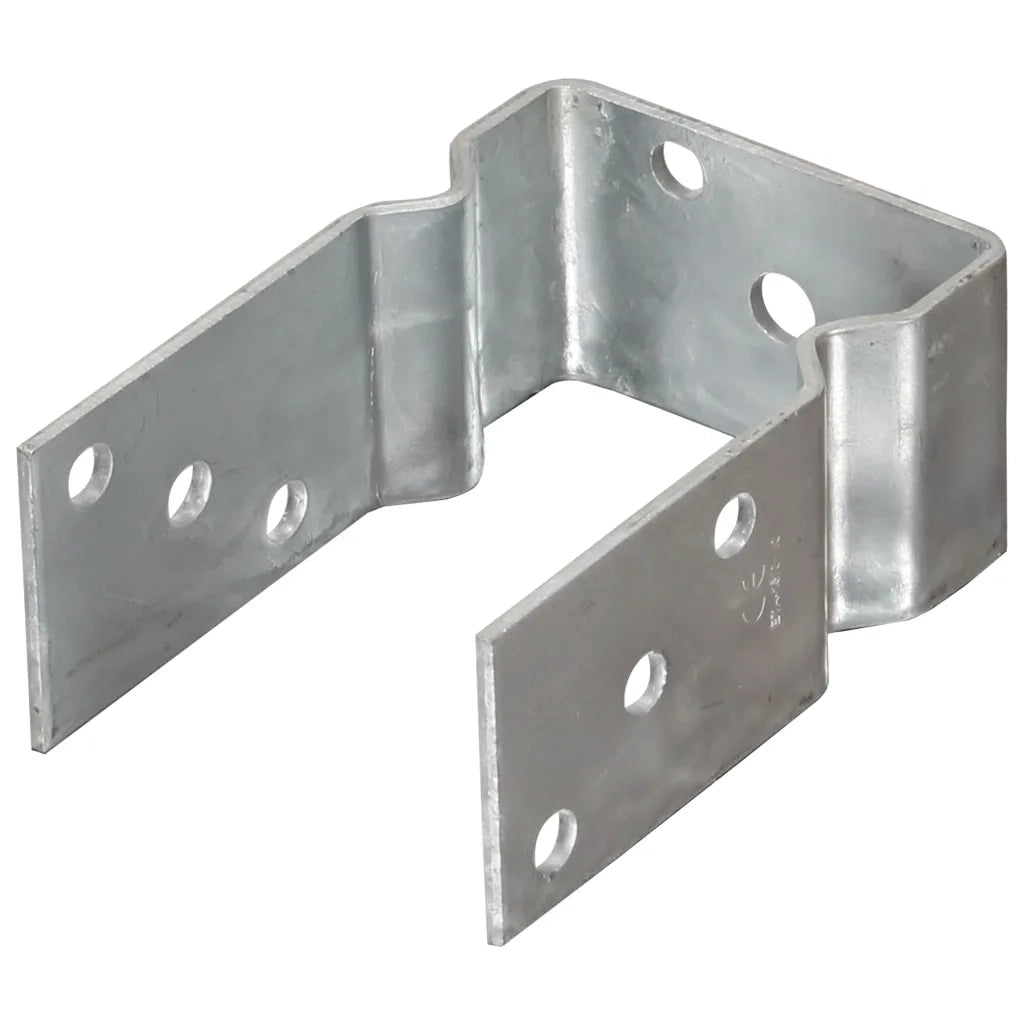 Picchetti per Recinzione 12 pz Argento 9x6x15cm Acciaio Zincato 145334