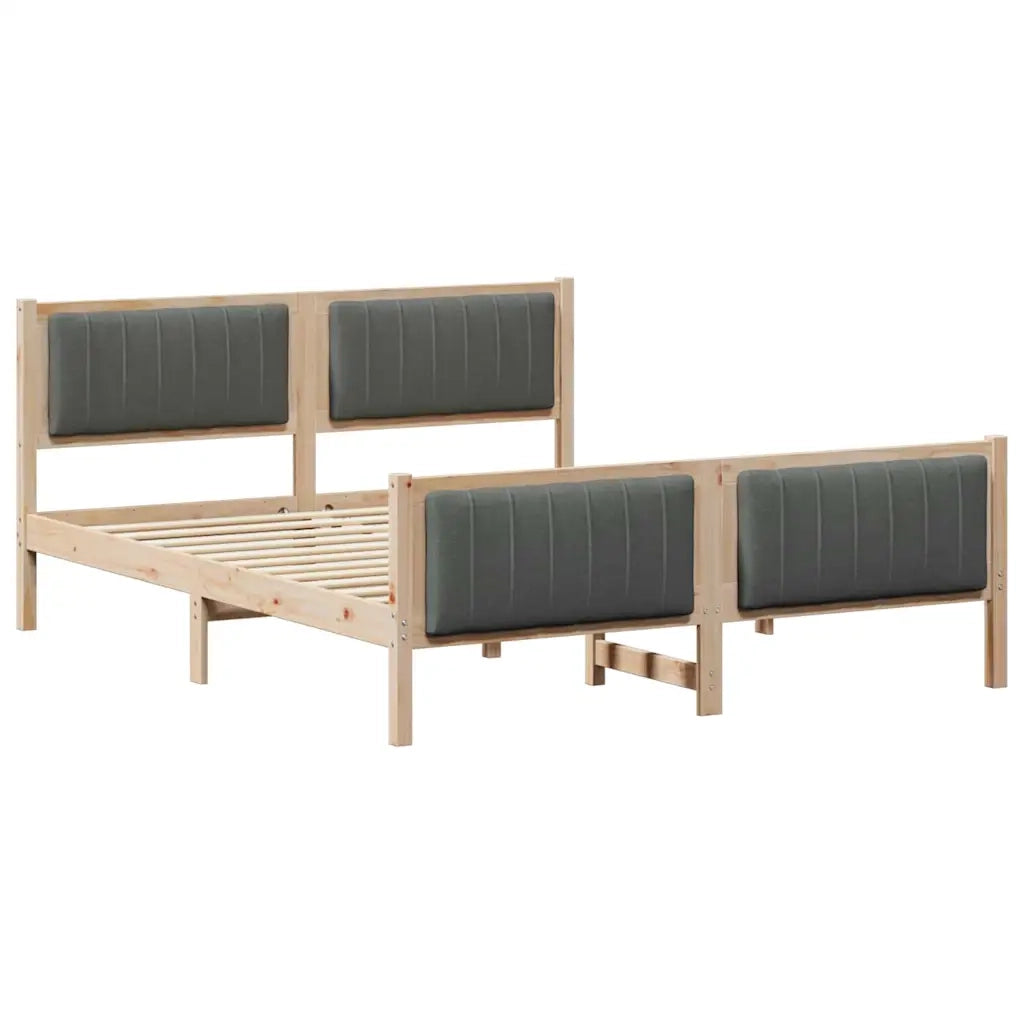 Struttura del Letto marrone e grigio scuro 150 x 200 cm