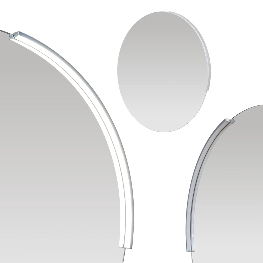 Specchio bagno rotondo con luce a led integrata da 80cm