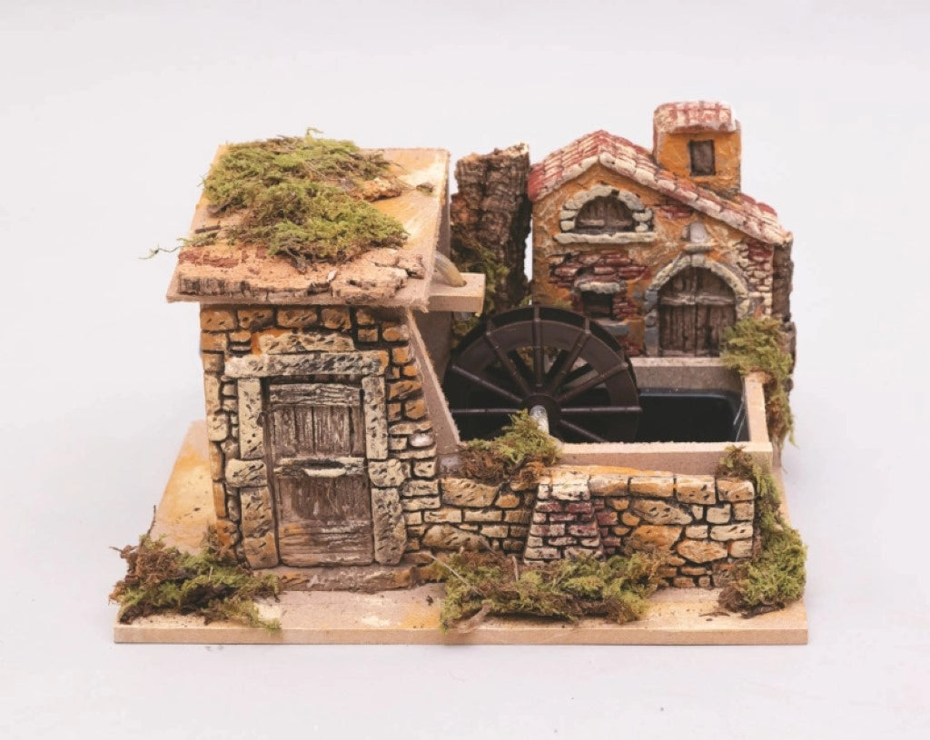 Scena con mulino elettrico 27x19x18 cm