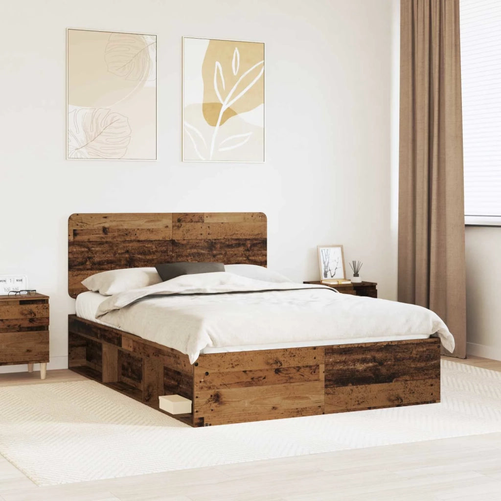 Struttura del letto Legno vecchio 150 x 200 cm Pino massello 3412477